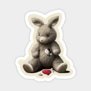 Teddy rabbit without a heart. Palm Angels Magnet