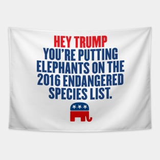 TRUMP PUTTING ELEPHANTS ON ENDANGERED LIST Tapestry