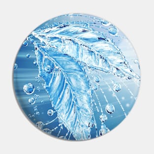 Water Leaves Pin