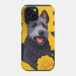 Рumi dog. Style vector (yellow version 2 pumi dog) Phone Case