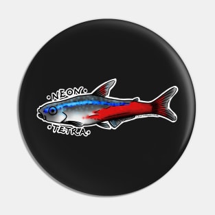 Neon Tetra fish Pin