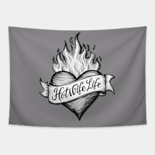 Hotwife Life Ink Heart Tapestry