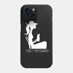 Street photography silhouette Phone Case