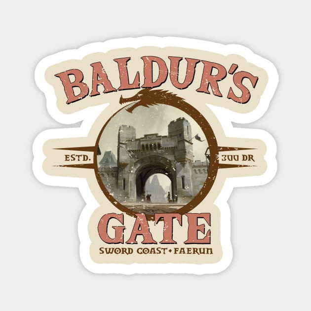 Baldu'rs Gate (Alt print) Magnet by Miskatonic Designs