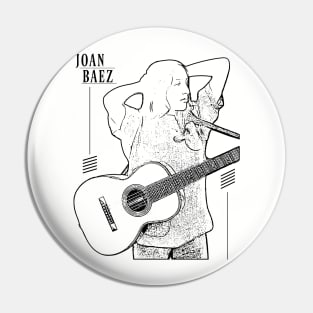 Joan baez // 80s Pin