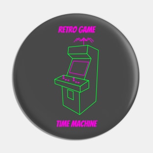 Retro Game Time Machine Podcast Pin