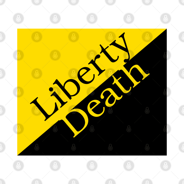 Liberty or Death on an Ancap flag by SolarCross