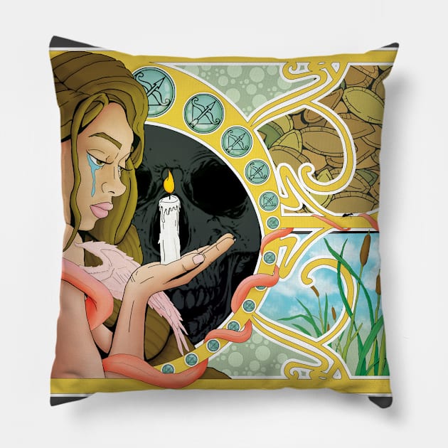 Psyche and Eros Pillow by Whicheverclown