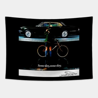 60S LUXURY CAR AD Tapestry