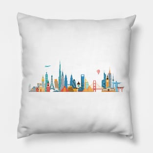 World skyline Pillow