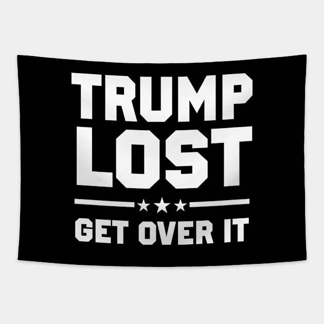 Trump Lost Get Over It Tapestry by TextTees