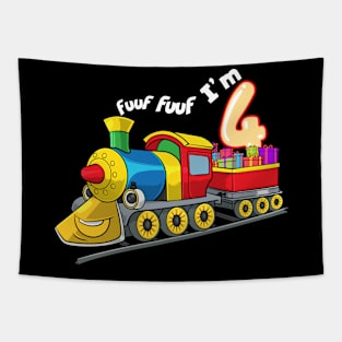 Train birthday for kids Tapestry