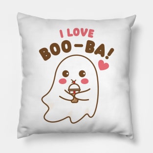 Boo-ba Ghost (on light colors) Pillow