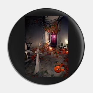 HALLOWEEN IN A GREEK COURTYARD Pin