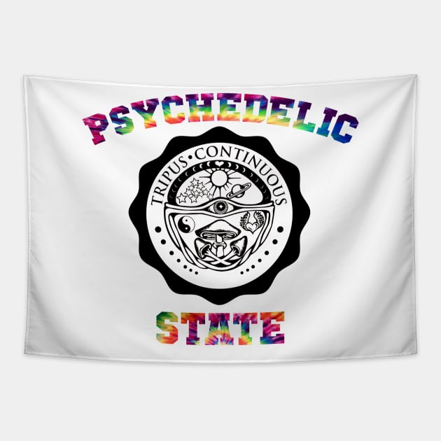 Psychedelic State Tapestry by Mystic Groove Goods