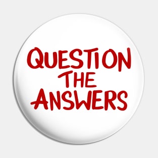 Question The Answers Pin