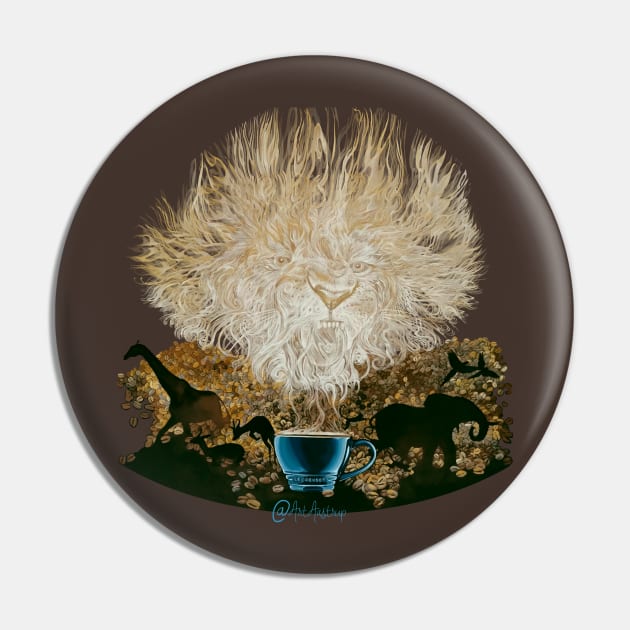 Lion Coffee Pin by Artaastrup