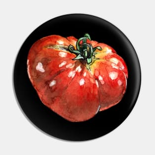 Watercolor tomato Pin
