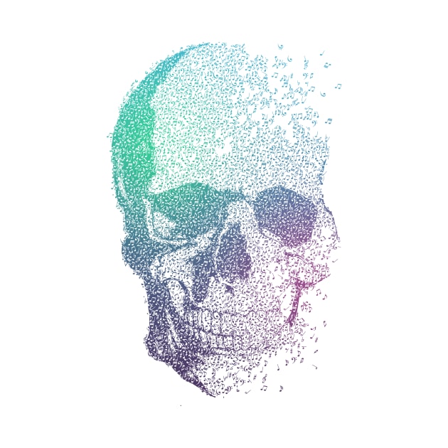 Melodic Skull color by Sitchko