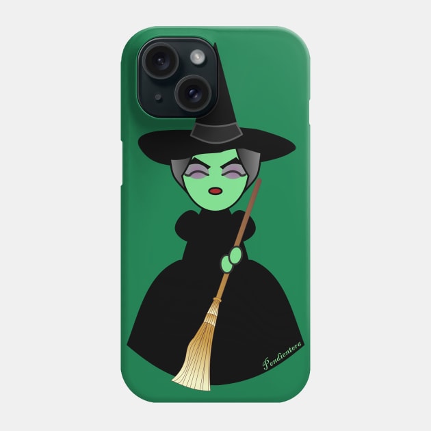 Kokeshi Wicked witch Phone Case by Pendientera