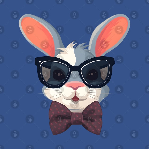 Dapper Bunny in a Bow Tie and Sunglasses by ObscureDesigns