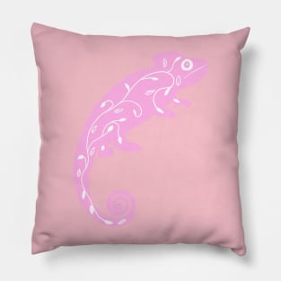 Pink Chameleon Pillow