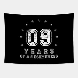 Vintage 9 years of awesomeness Tapestry