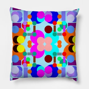 Multiple colorful geometric shapes Pillow