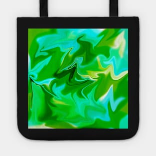 Green and messed up Tote