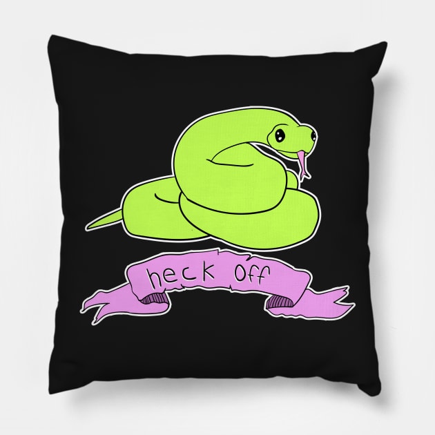 Heck Off Pillow by RadicalLizard