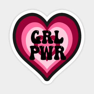 Color Punch Girl Power Sticker Magnet