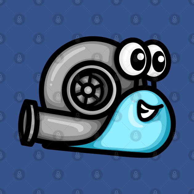 Turbo Snail Version 1 - Light Blue by hoddynoddy