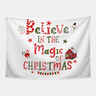 Believe in the magic of christmas Tapestry