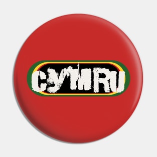 Cymru, authentic official Welsh supporter T-Shirt Pin