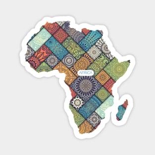 Africa Map Magnet