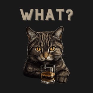 Funny Whisky Cat Shirt T-Shirt