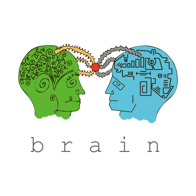 Left and right human brain by Meteor77