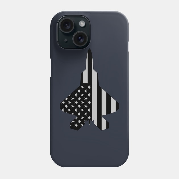 F22 Raptor - Patriot Phone Case by CM Studio