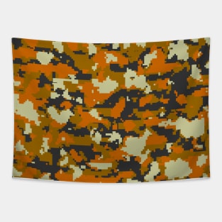 Chocolate golden Digital Camouflage Tapestry