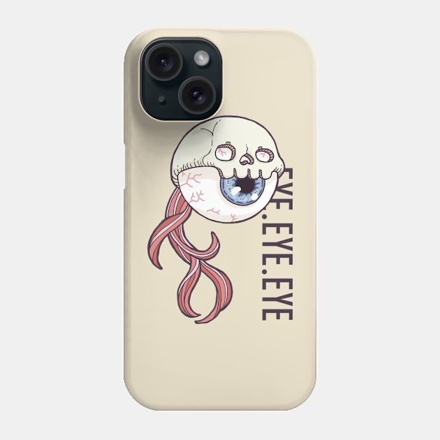 Eye Skull Swim Tailfin Phone Case by yaylemons