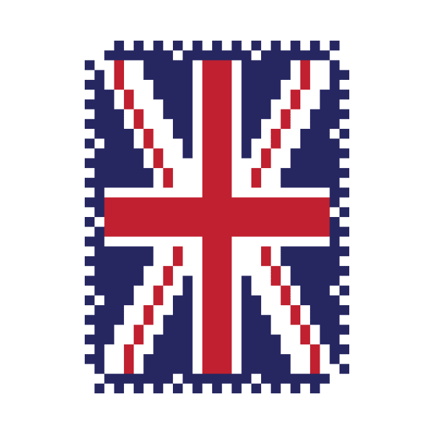 Union Jack - Pixel Art by outofthepixel