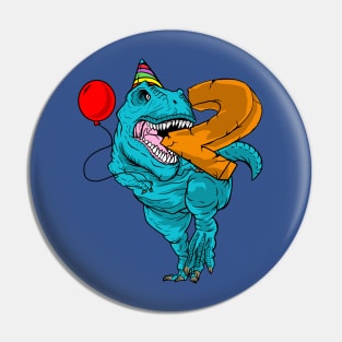 2 year old kid's birthday dinosaur Pin