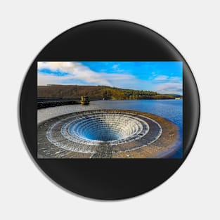 Overflow at Ladybower reservoir, Bamford, Derbyshire, UK Pin