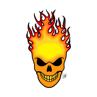 Skull on Fire T-Shirt
