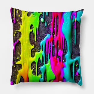 Dripping Paint Pillow