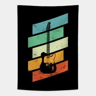 Vintage Style T-Style Electric Guitar Retro Colors Tapestry