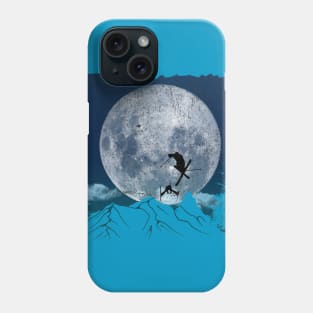 Skiing Freestyle - Blue Moon Phone Case