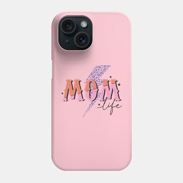 Mom groovy retro pastel distressed design Phone Case by BAB