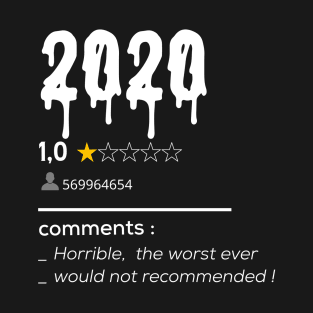 2020 Not recommended T-Shirt