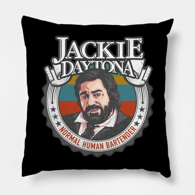 daytona human bartender Pillow by LALABATIK